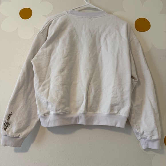 Albion Fleur Crew Neck Sweatshirt White - Picture 7 of 12
